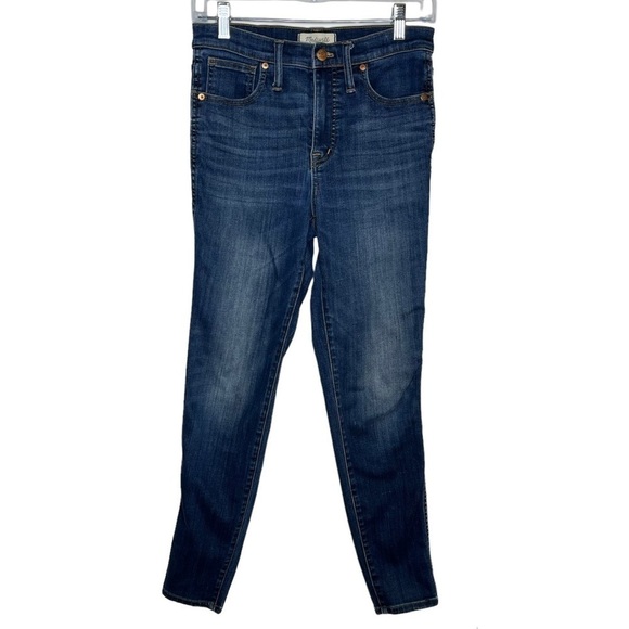 𝅺MADEWELL 10” Inch High Rise Jeans Dark Wash - Picture 1 of 5